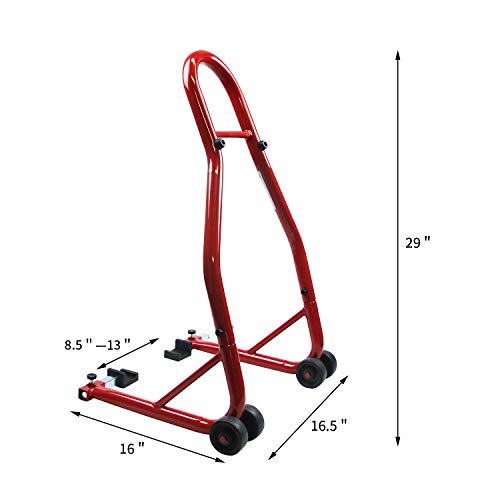 HYD-Parts Sport Bike Motorcycle Front & Rear Combo Wheel Lift Stands Fits for Honda,Kawasaki,Suzuki,Yamaha (Rear Stand)