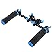 Neewer DSLR Dual Handle Hand Grip for Shoulder Pad Chest Steady 15mm Rail Rod Rig Support System