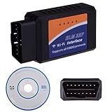 IDEAPRO Black Plastic ELM327 WIFI OBD2 II Wireless Interface Auto Tool Adapter Car Diagnostic Scanner