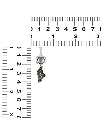 Plata de ley starborn Creaciones muonionalusta y campo de cielo Meteorito Orbit colgante