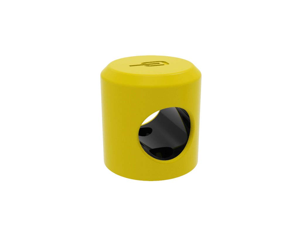 Hiplok ANKR MINI - Yellow. Compact Bike Wall & Ground Anchor for Bicycles & Scooters. Premium Steel, Easy-Fit, Fixings inc. 50mm x 50mm (25mm Internal)