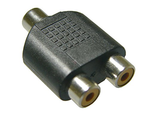 RCA Video Audio Splitter Adapter (RCA Female to 2 RCA Female)