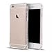 SZJJX iPhone 6 plus/6s Plus Clear Case Slim Soft Flexible TPU Bumper for Apple iPhone 6 plus/6s Plus Shock Absorbing Scratch Resistant Frame Cover with Protective Caps 5.5 inch