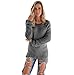 Mallcat Womens Casual Solid Jumper Sweaters