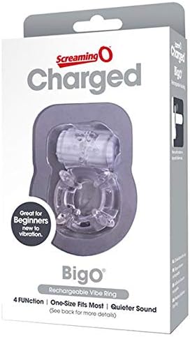 Screaming O Charged The Big O Rechargeable Vibrating Cock Ring, Clear, 84 gram - Image 4