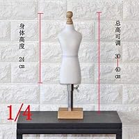 Acturen 1/4 Female White Woman Body Mannequin Sewing for Female Clothes,Busto Dresses Form stand1:4 Scale Jersey Bust can pin 1pc C760