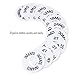 Caydo 12 Pieces Clothing Size Dividers Round Hangers Closet Dividers