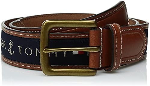 Tommy Hilfiger Dark Blue Leather Belt 