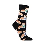 Socksmith Women's Corgi Novelty Crew Socks