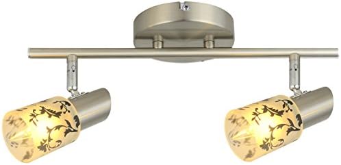 Modern Ceiling Spotlight with Chrome Glass Ceiling Track Lighting/spot Light, Wall Sconce Lighting fitxure (2 Light)