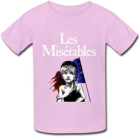 JeFF Kid's Boys' And Girls' Les Miserables O-neck Cotton Shirts For 6-16 Years (US Size)
