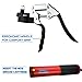 Motovecor Grease Gun 6000 PSI Heavy Duty Professional Pistol Grip 14 Oz 400cc - 18 inch Flex Hose … (Red)
