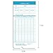 Flexzion 50 Pack Time Cards Monthly Format Thermal Print Paper Timesheet for Daily Employee in Out Attendance Payroll Recorder Puncher Compatible with at CT ET Series Clocks