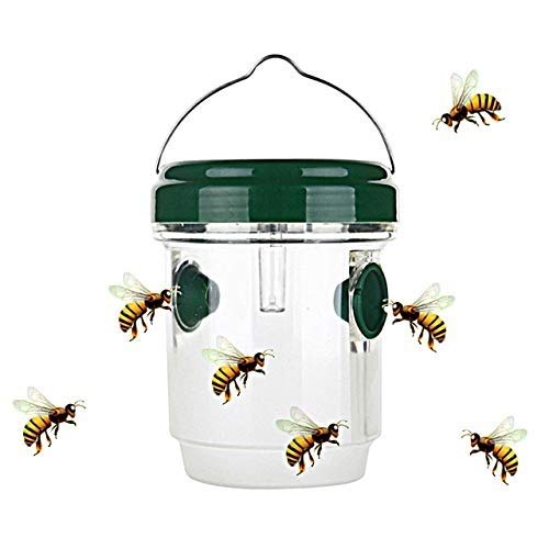 Metrek 1Pcs Outdoor Flying Suspension LED Plastic Bee Hornet Trap