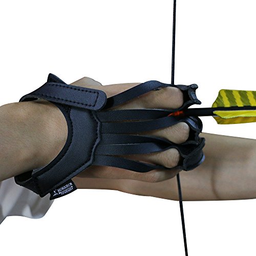 Buy Finger Soft Archery Protector Finger Guard with Wrist Strap Protect