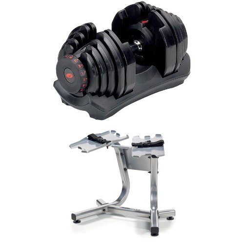Bowflex SelectTech 1090 Adjustable Dumbbells (Pair) and Stand in