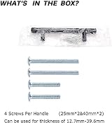 LONTAN 4 Pack Black Kitchen Handles 160mm Cupboard Drawers 12mm Ø view 8