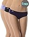 Balanced Tech Women's Seamless Bikini Panties 6-Pack - Blackberry/Tulip Assorted - Large