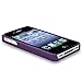 eForCity Snap-On Rubber Coated Case for Apple iPhone 4/4S - Retail Packaging - Purple