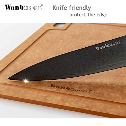 Wanbasion Best Cutting Board Kitchen, Wood Cutting Board Kitchen, Cutting Board Kitchen Professional with Groove