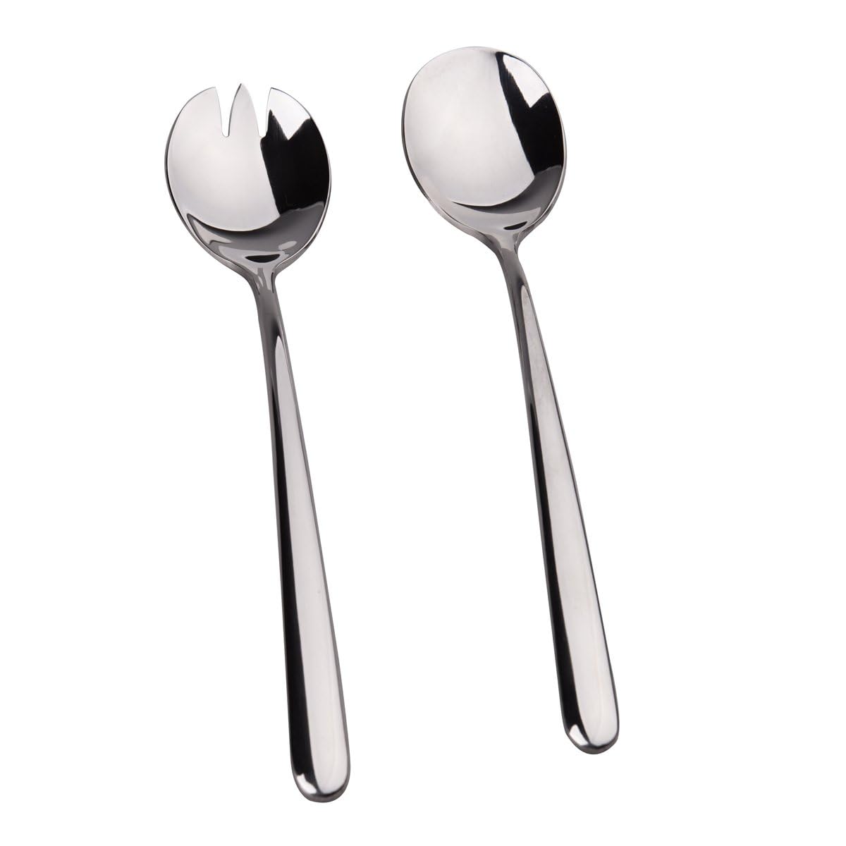 IMEEA® Salad Fork and Spoon Serving Set Stainless Steel 21cm/8.3inch, 2-Piece