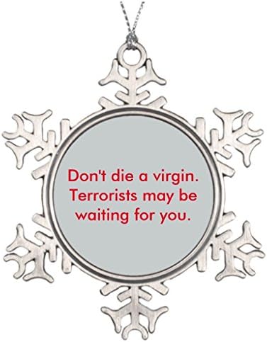 Grayby Large Christmas Tree Snowflake Ornaments Humor Blank One size