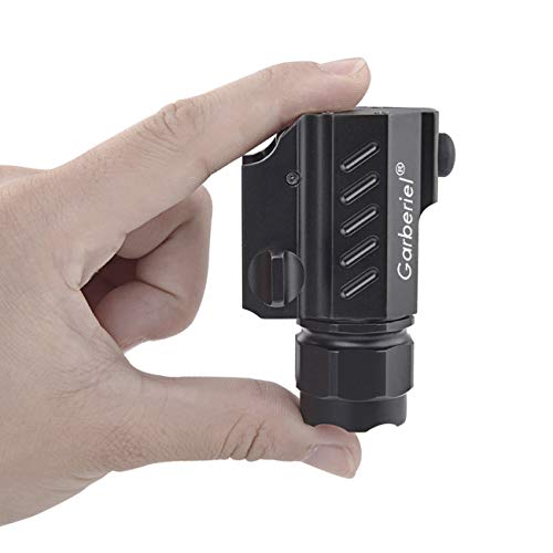 Garberiel LED Handgun Flashlight 210 Lumens 2 Modes Waterproof LED Tactical Gun Flashlight Torch Light