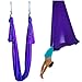 Wellsem5.5 Yards(5m/set) Elastic Pilates Yoga Aerial Swing Yoga Hammock with Carabiner&daisy Chain