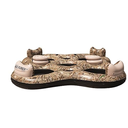 REALTREE MAX-5 Lake Runner X4 Inflatable 4-Person Island Tube Toys & Games, Sports & Outdoor Play, Pools & Water Fun, Pool Loungers