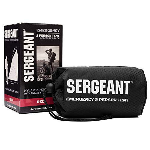SERGEANT Emergency Survival Tent, 2 Person, Extra-Thick, Lightweight, Mylar, Military Grade, Tube Tent, Shelter + Paracord. All-Weather Protection, for Hiking, Camping, Outdoor Survival Kits, Go Bags. - Thumbnail 6