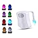 Ivishow® Toilet Night Light Motion Sensor, Motion Activated Toilet Light with 8-Colors Changing,Waterproof Toilet Bowl Illuminate Light for Bathroom,Waterproof Toilet Bowl Light Inside Toilet Bowl
