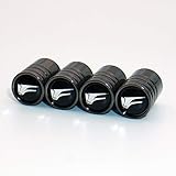 US85 Direct Lexus F-Sport Logo Emblem Auto Car Wheel Tire Air Valve Caps Stem Cover Accessories Decoration Birthday Gift (Black Chrome)