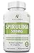 Alice Foods Spirulina Superfood - 500mg Maximum Strength Supplement - up-to 90 Days Supply - 90 Veggie Capsules - Improves Digestion and Bowel Function - Natural Detox