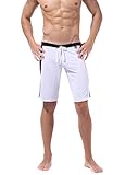 DESMIIT Men's Micro Fiber Elastic Waist Shorts