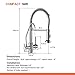 Modern Kitchen Faucet Pull Down Kitchen Sink Faucet Dual Handle 3 in 1 High Arc Water Filter Purifier Faucets