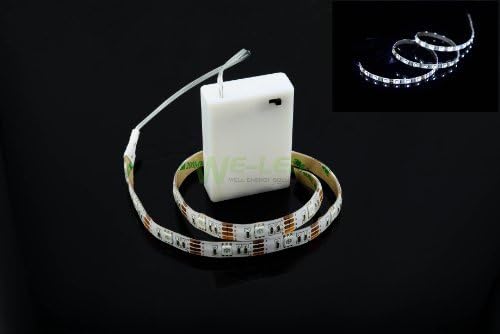 SUNTEC LED light for Baskets Fences Railing Christmas Home beauty make up Battery drive Gerneric 50cm 19.7in Cool White B5C