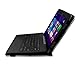 Infiland ASUS Transformer Book T100TAM / T100 / T100TA-C1-GR / T100TAF-B1-BF Window 8.1 Tablet 10.1-Inch Folio PU Leather Stand Keyboard Case Cover (ASUS Transformer Book T100 / T100TA-C1-GR, Black)