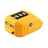 20V Max Power Source for Dewalt Heated Jacket DCB091 Converters with USB and 12V Outlets Fit for Lithium Battery