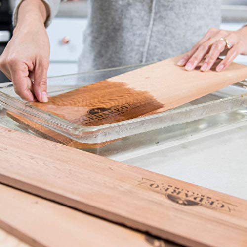 CEDAREO Cedar Grilling Planks Kit 8 Natural 100 Cedar Aroma Boards