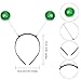 2 Pairs Alien Headband and Glasses Set Funny Alien Costume Party Favors Green Alien Sunglasses and 2 Pieces Martian Antenna Headband Boppers for Adults and Kids Halloween Party Favors