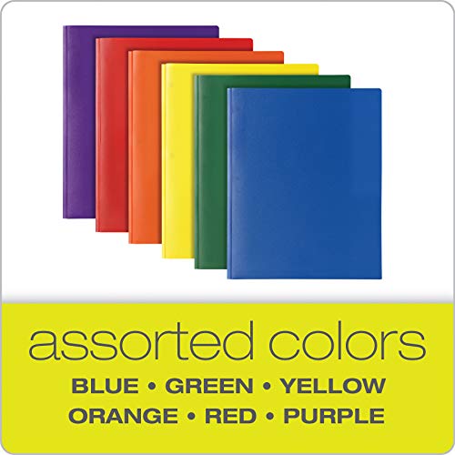 2 Pocket Folders With Prongs, Mega Box Of 125, Textured Paper Folders - View #10