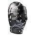 YiFeng Fetish Mask Head Hood with Lockable Blindfold & Dildo Penis Mouth Gag Costume Bondage Adult Sex Toys BDSM (Black)