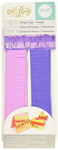 We R Memory Keepers DIY Party Fringe Tape, Twilight Purple, 12'