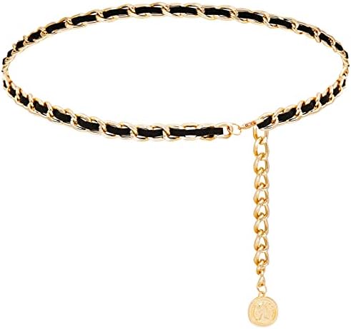 Amazon.com: ILuvatar Colorful glass diamond chain belt metal 