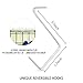 Large Size Over the Door Shoe Organizer, 24 Large Pockets Hanging Shoe Organizer with 4 Steel Hooks (22
