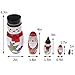 Aliyaduo 5 Pcs Wooden Russian Nesting Stacking Dolls Santa Claus Russian Matryoshka Dolls for Kids Christmas Birthday Toy Gift