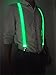 LED Glowing Suspenders Men Suit Costume Light-Up Party Outfit Nightlife Halloween (Green)