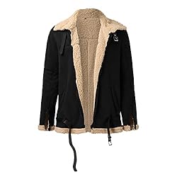 Mens Corduroy Lined Jacket Faux Leather Jacket Mens