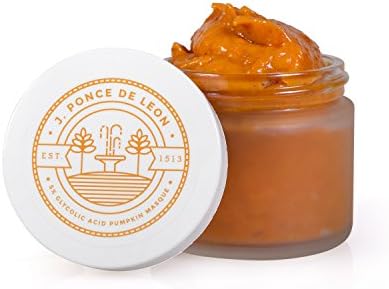 Ponce De Leon 5% Glycolic Acid Pumpkin Masque, 2 Oz. - Exfoliating, Nutrient, Antioxidant Rich, Natural Mask