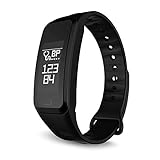 ZYL Fitness Tracker Bluetooth Smart Watch Waterproof Sport Pedometer Life Reminder Sleep Monitoring business Wristband for Android and IOS Y11 Black